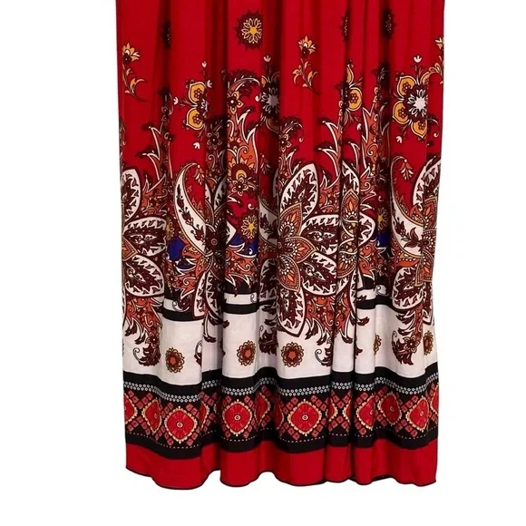 Lildy Sundress Red Dress
Smocked Tie Straps S M - Picture 4 of 5